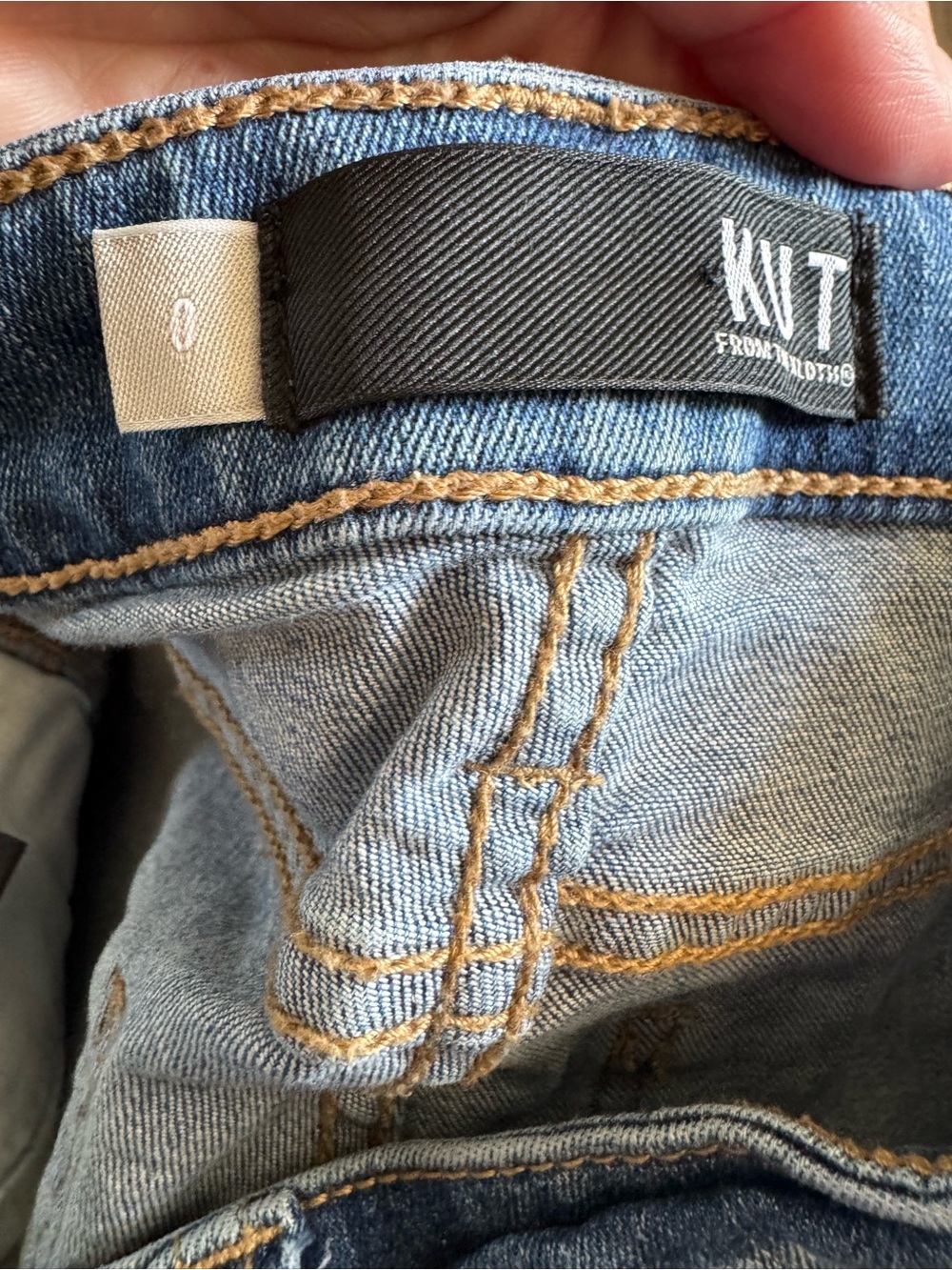 Kut from the Kloth Medium Blue Donna High-Rise Ankle Skinny Jeans Size 0 - Picture 5 of 5